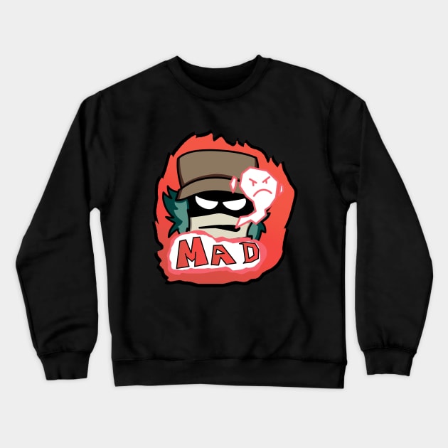 of Fnf Garcello mod character graffiti Mad Crewneck Sweatshirt by Abrek Art